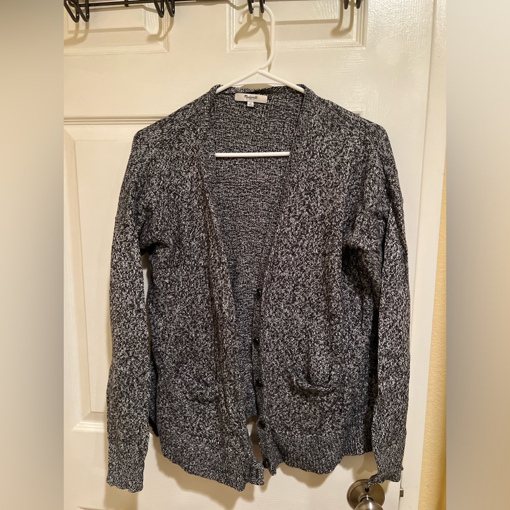 Madewell Gray Knit Cardigan